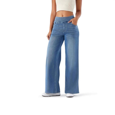 Soft Denim Wide Pants With Premium Stretch Delivers Luxe Comfort In these viral stretch jeans!