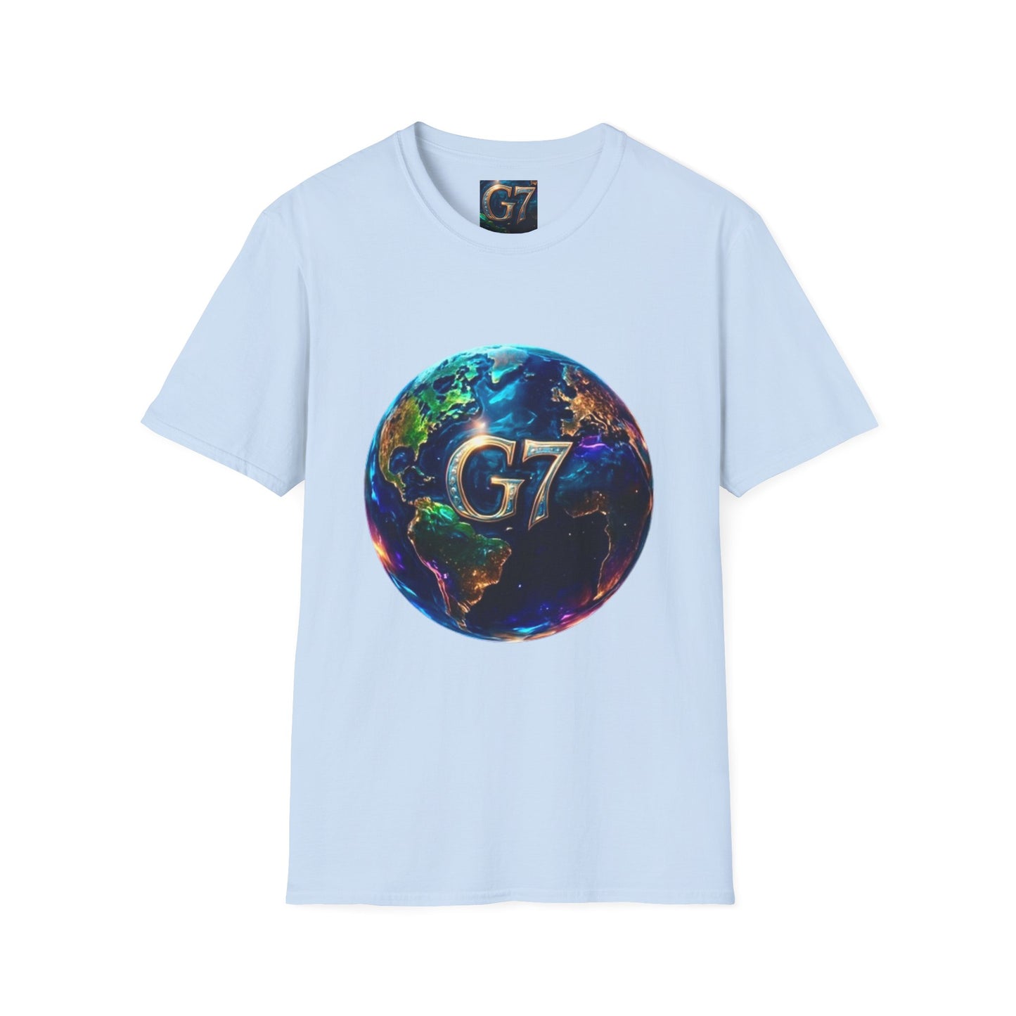 Global Unity Starts Here — Wear the Change - G7 Earth Graphic Unisex T-Shirt - Softstyle Tee