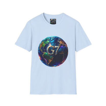 Global Unity Starts Here — Wear the Change - G7 Earth Graphic Unisex T-Shirt - Softstyle Tee