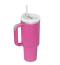 Insulated Tumbler 40 Oz With Handle And Straw For Coffee And Tea