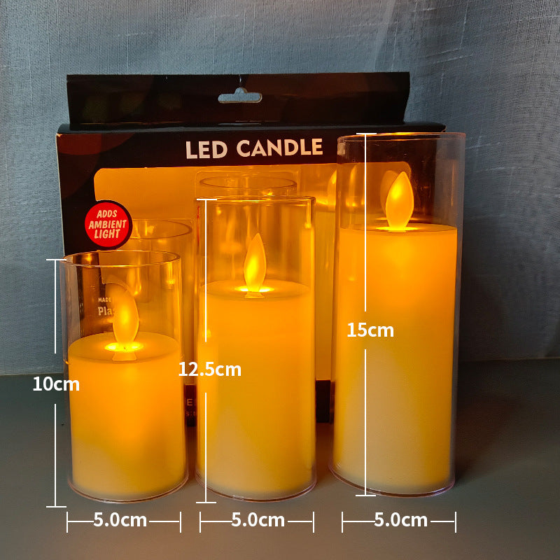 Led Lamp Set with Flame Free Ambience for Safe Long Lasting Glow in Modern Home Decor