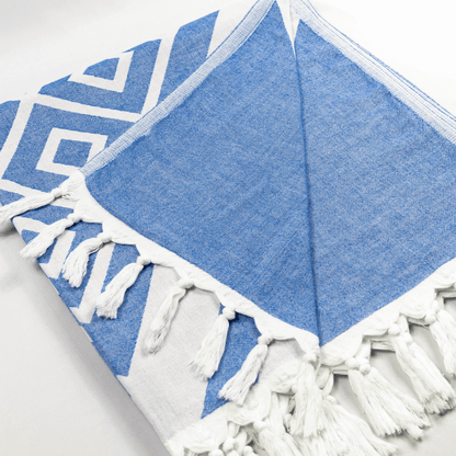 Turkish towels Canada | Set in blue and white