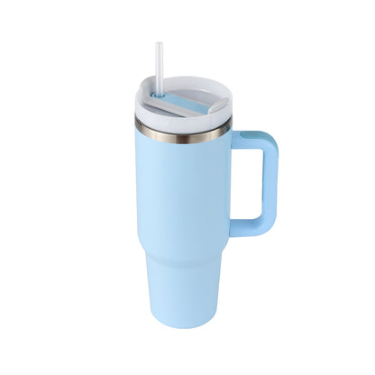 Insulated Tumbler 40 Oz With Handle And Straw For Coffee And Tea