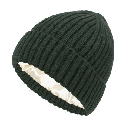 Soft Knit Hat with Satin Finish for All Outfits Warmth and Everyday Comfort for All Seasons