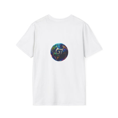 Global Unity Starts Here — Wear the Change - G7 Earth Graphic Unisex T-Shirt - Softstyle Tee