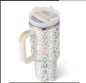 Insulated Tumbler 40 Oz With Handle And Straw For Coffee And Tea