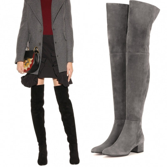 Suede Boots Over The Knee Boots Women's Boots High Boots