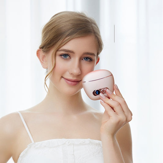 Facial massager thermal scraping tool for jawline contouring with digital display
