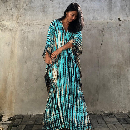 Rustic Chic Cotton Beach Cover-up Robe Dress