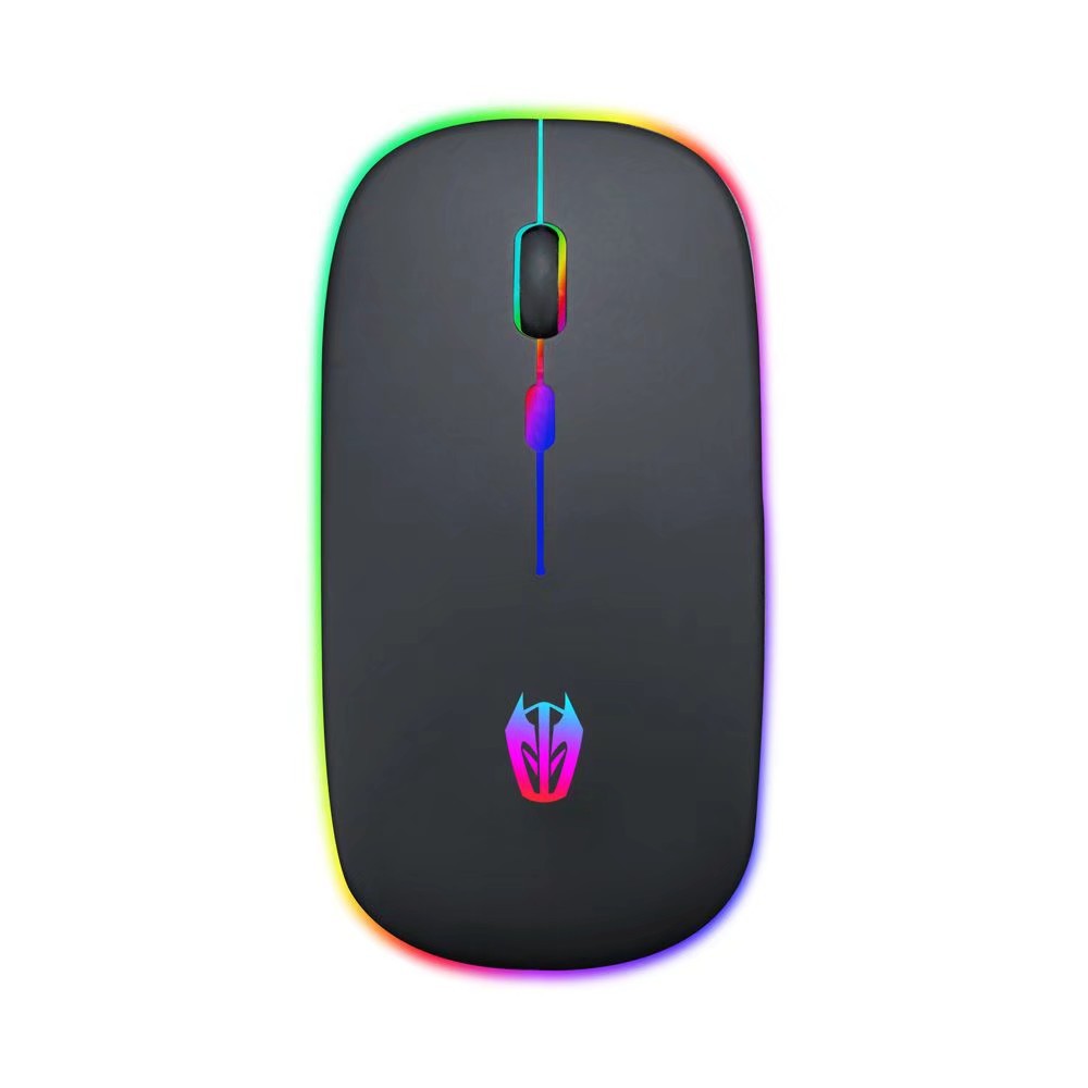 Rechargeable Wireless Mouse with Subtle Glow for Laptop Use