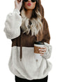 Women's Wool Blend Sweater Coat With Hooded Layered Design And Reinforced Seams