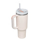 Insulated Tumbler 40 Oz With Handle And Straw For Coffee And Tea