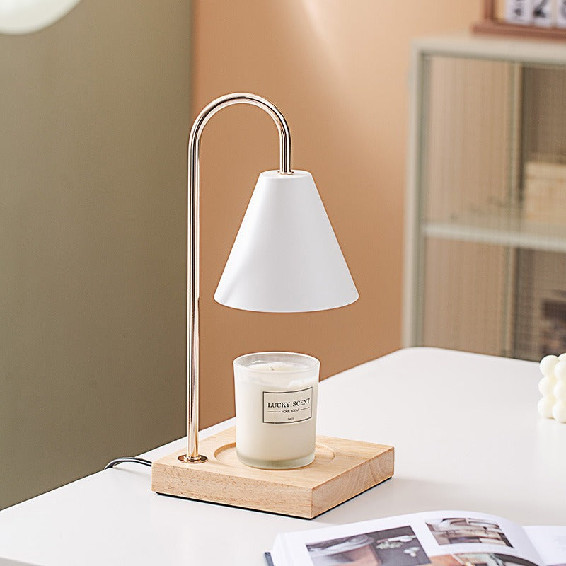 Soothing Aromatherapy Wax Lamp with Iron Accents Night Light