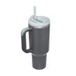 Insulated Tumbler 40 Oz With Handle And Straw For Coffee And Tea
