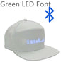 Led Luminous HatCustom Words Pixel Lighting Rechargeable Bluetooth APP Control Scrolling Message Flexible Cap