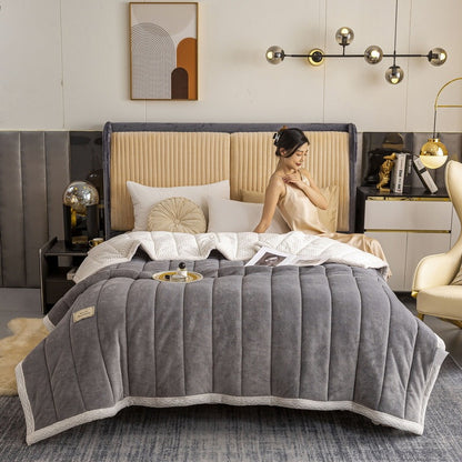 Milk Velvet Beibei Velvet Blanket Thickened In Winter