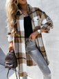Plaid Shirt Lapel Collar Lightweight Breathable for Summer Layering