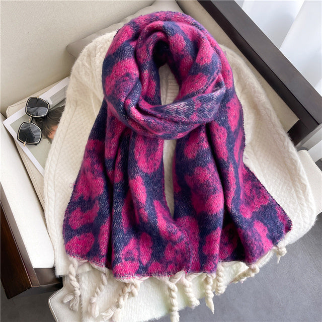 Soft Scarf With Cashmere Feel Warm Solid Color Drapes Smoothly Daily