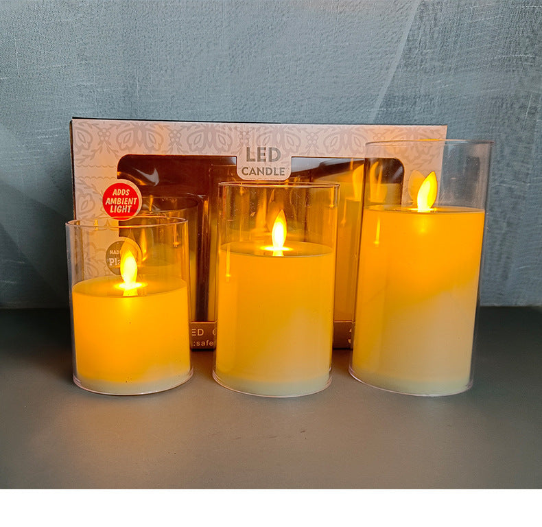 Led Lamp Set with Flame Free Ambience for Safe Long Lasting Glow in Modern Home Decor