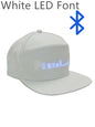 Led Luminous HatCustom Words Pixel Lighting Rechargeable Bluetooth APP Control Scrolling Message Flexible Cap