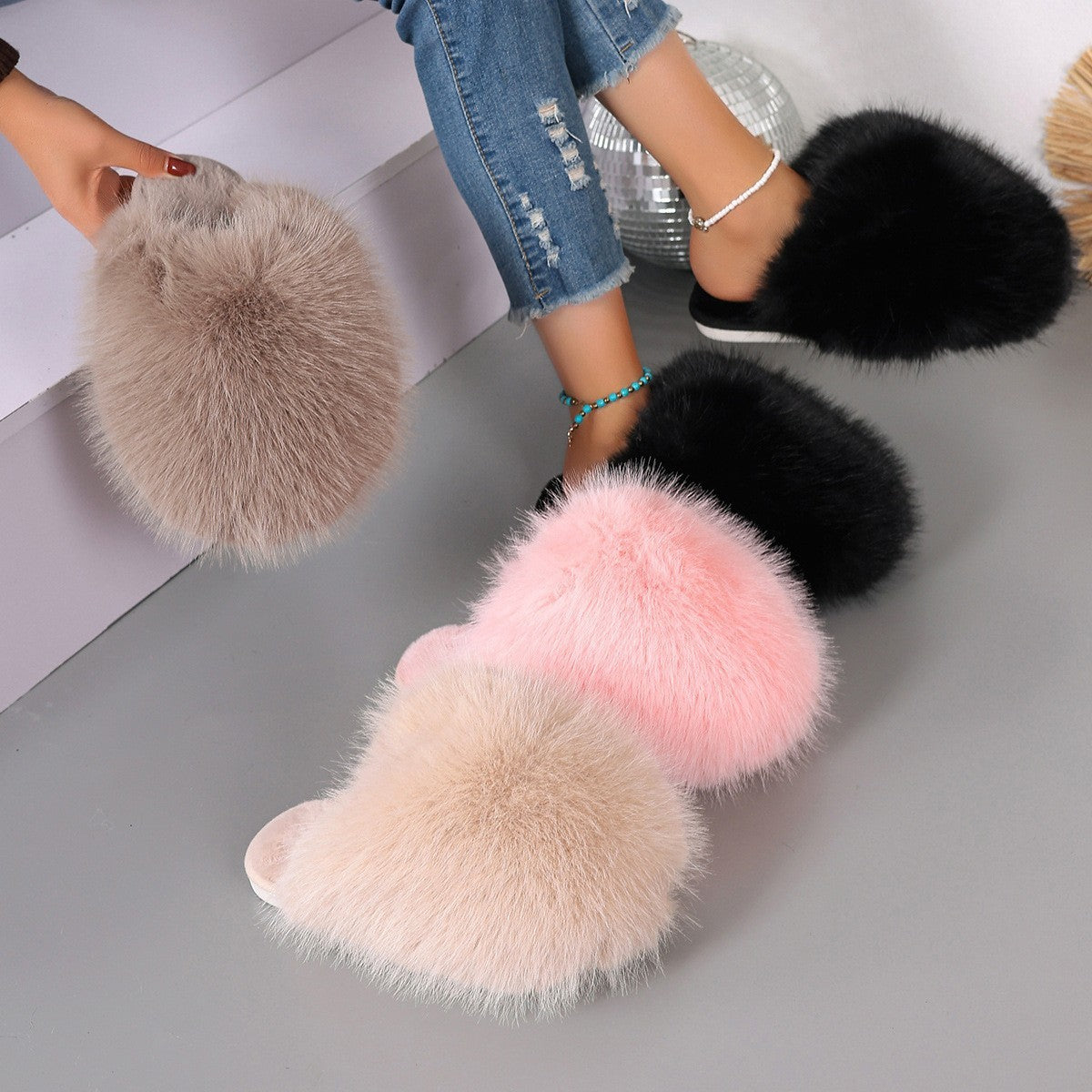 Soft Slippers Women Lightweight Cotton House Shoes with Cushioned Non Slip Sole