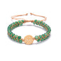 Beautiful Zodiac Sign Handwoven Natural Birthstone Unisex Bracelets