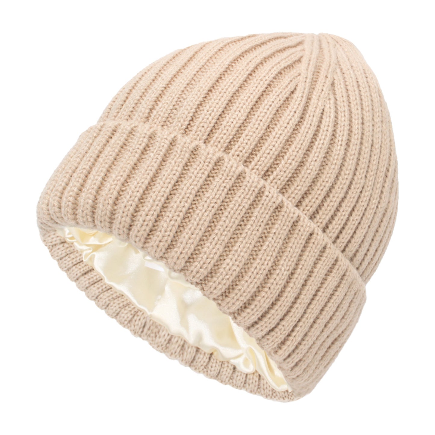 Soft Knit Hat with Satin Finish for All Outfits Warmth and Everyday Comfort for All Seasons