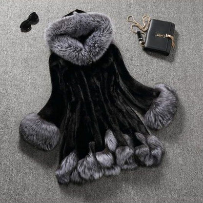 Luxurious Faux Fur Mink Coat - Premium Soft Winter Outerwear for Women