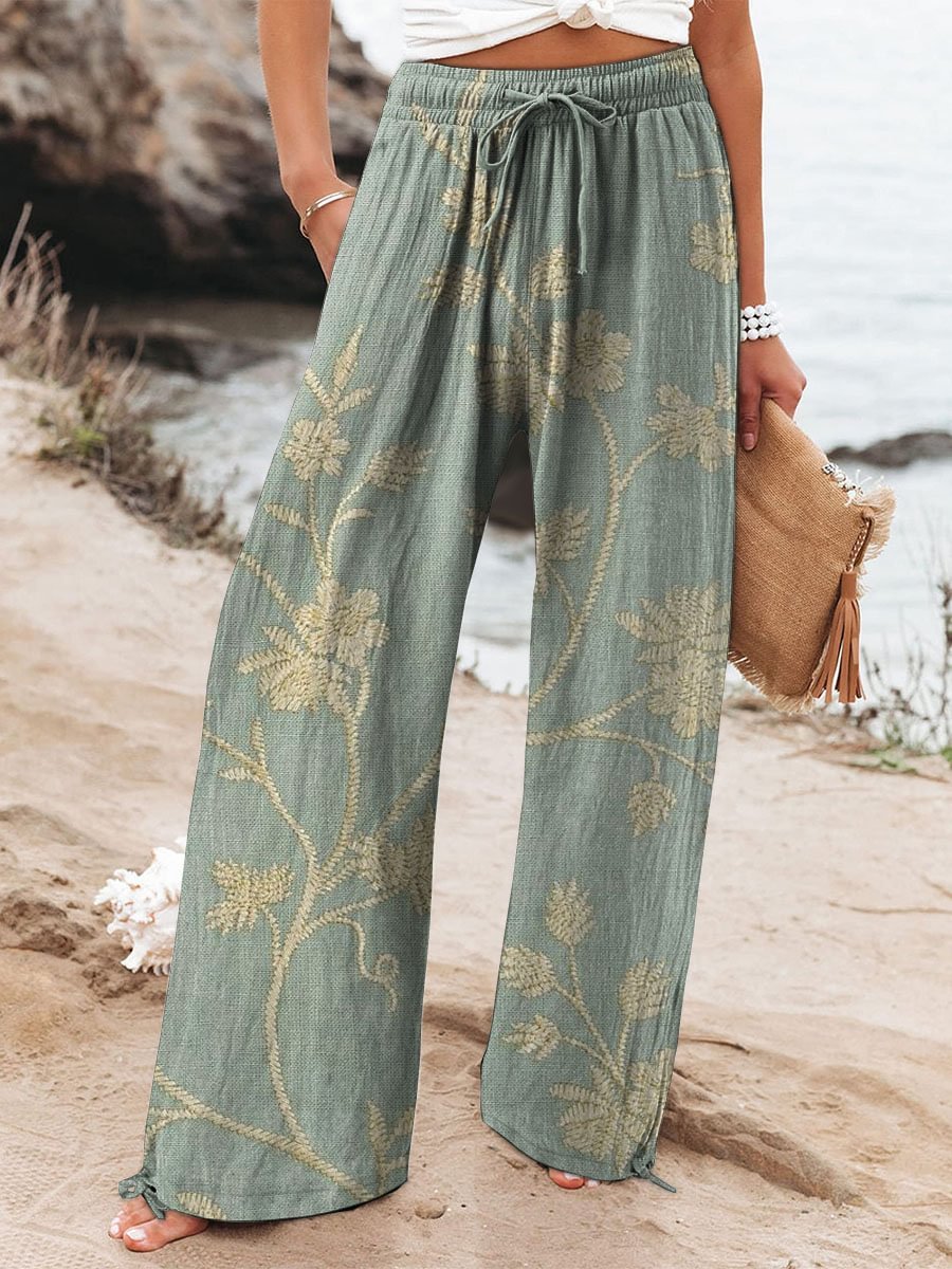The Must Have Designer Graffiti Wide-Leg Pants that Feel Ultra Plush
