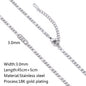 Durable Lip Chain Necklace with 18K Gold Color Vacuum Plating