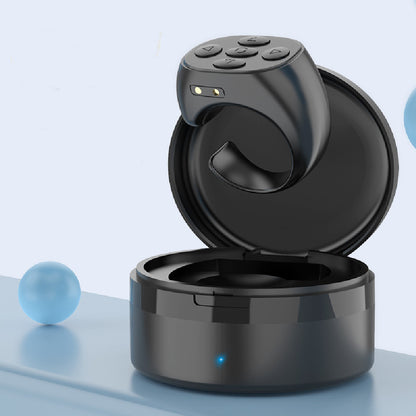 Wireless Bluetooth Ring Remote Hands Free Control For One Click Selfie And Page Turning On Social Media