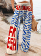 The Must Have Designer Graffiti Wide-Leg Pants that Feel Ultra Plush