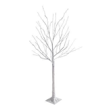 Plastic LED Christmas Scene Lights Birch Silhouette with 120 Cm Length and 64 LEDs and Bendable Design and 4.5V Power