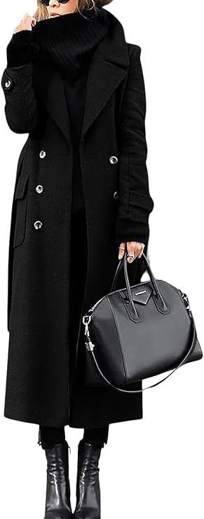 Women's Elegant Long Coat Extended Length for Winter Warmth with Thermal Lining