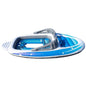 Inflatable Island Bed for Six with Pirate Ship Theme Pool And Lake Fun