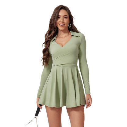 Golf Tennis Skirt - Women's Athletic Sports Dress with Built-in Shorts