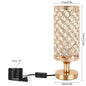 Radiant Table Lamp With Hollow Carved Shade And Rustproof Metal Base For Living Room And Bedroom