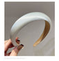 Retro Headband with Silk Gloss Texture Champagne Mint Mambo Accent