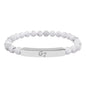 Unisex Engraved G7 Group Natural Stone Bar Bracelet -Wealth Good Fortune, Health, Love, Success and Happiness!