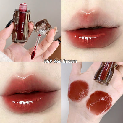 Glassy Lip Gloss with Hydrating Shine in Six Everyday Wear Shades