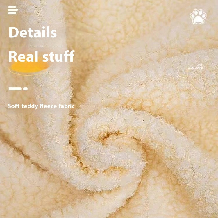 Your Cat Will Love This Plush Lamb Or Rabbit Fur Hammock Nest Bed For Ultimate Cozy Luxury.