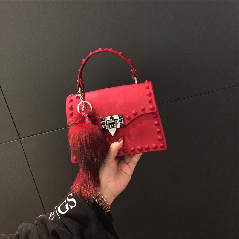 Clear Jelly Shoulder Bag for Women Water Resistant Day to Night Wear