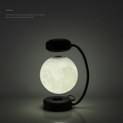 Levitating moon night light with magnetic floating base