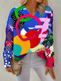 Textured Knit Long Sleeve Pullover For Spring And Autumn Regular Fit