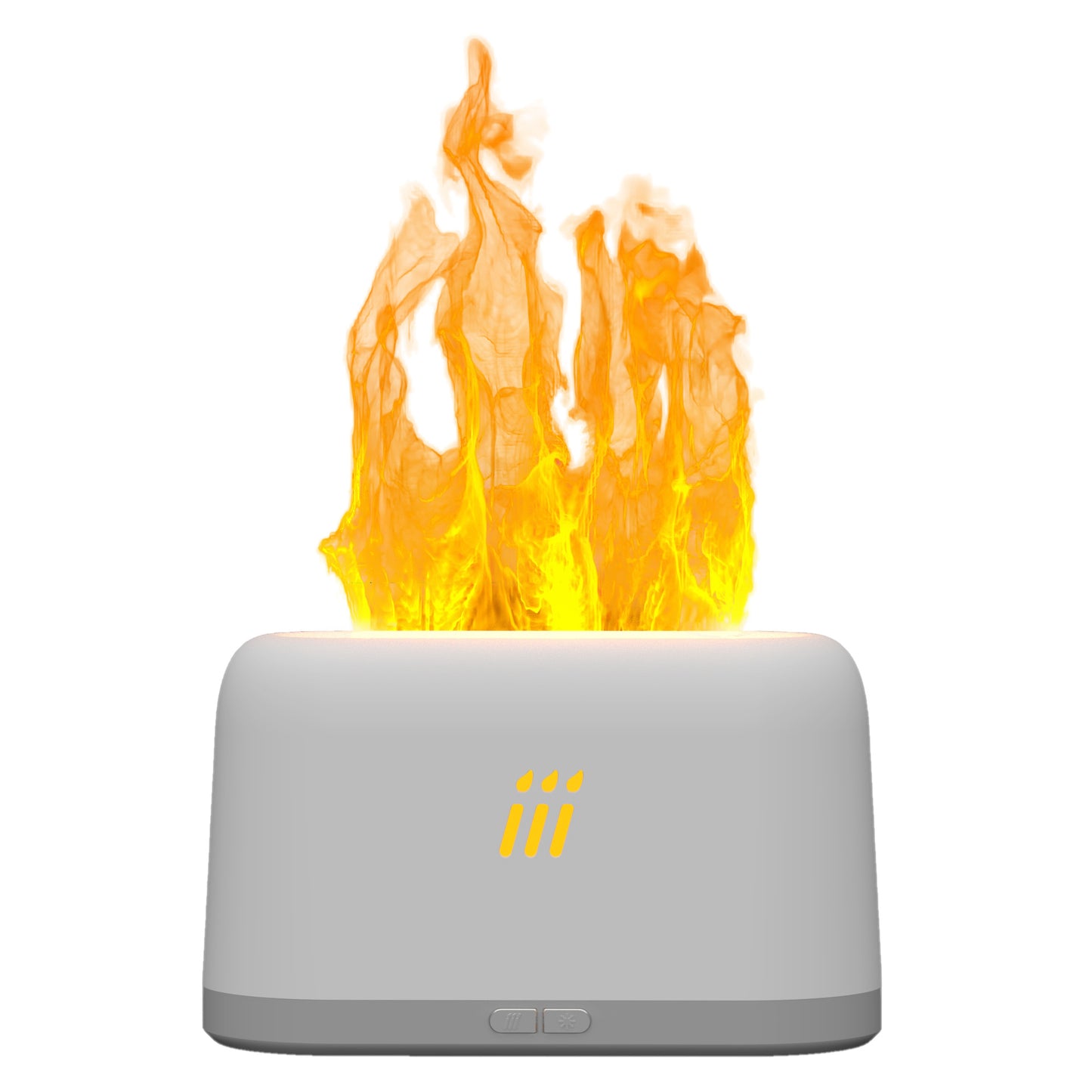 Ambient Aroma Diffuser with Crystal Glass Finish and LED Flame Glow