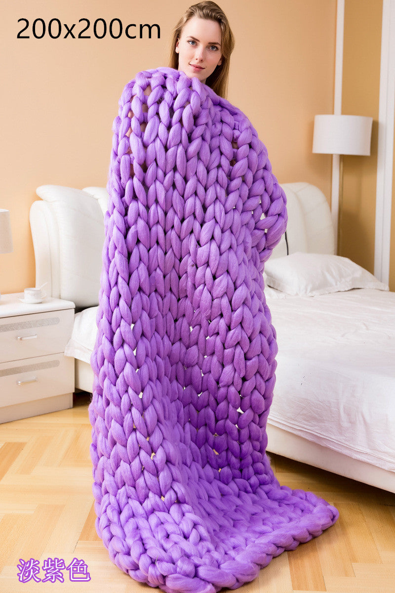 Dense Blanket with Acrylic Woven Warmth and Breathable Softness Daily