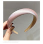 Retro Headband with Silk Gloss Texture Champagne Mint Mambo Accent