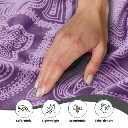 Wrinkle-Free Sheet Set With Paisley Print Microfiber Deep Pocket