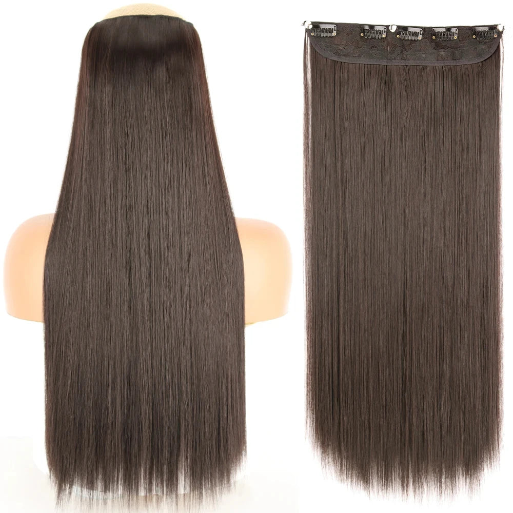 Heat-Resistant Clip-In Hair Extensions 22 To 32 Inches