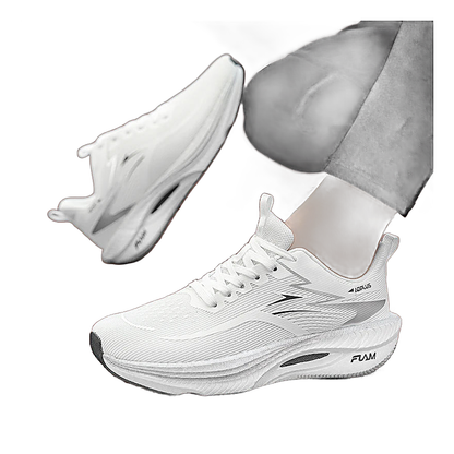 Mesh running sneakers, side view